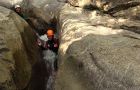 descente des toboggans de Balme en canyoning en Haute-Savoie