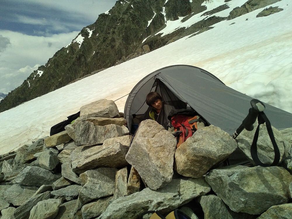 Bivouac au refuge Albert 1er : Massif du Mont-Blanc