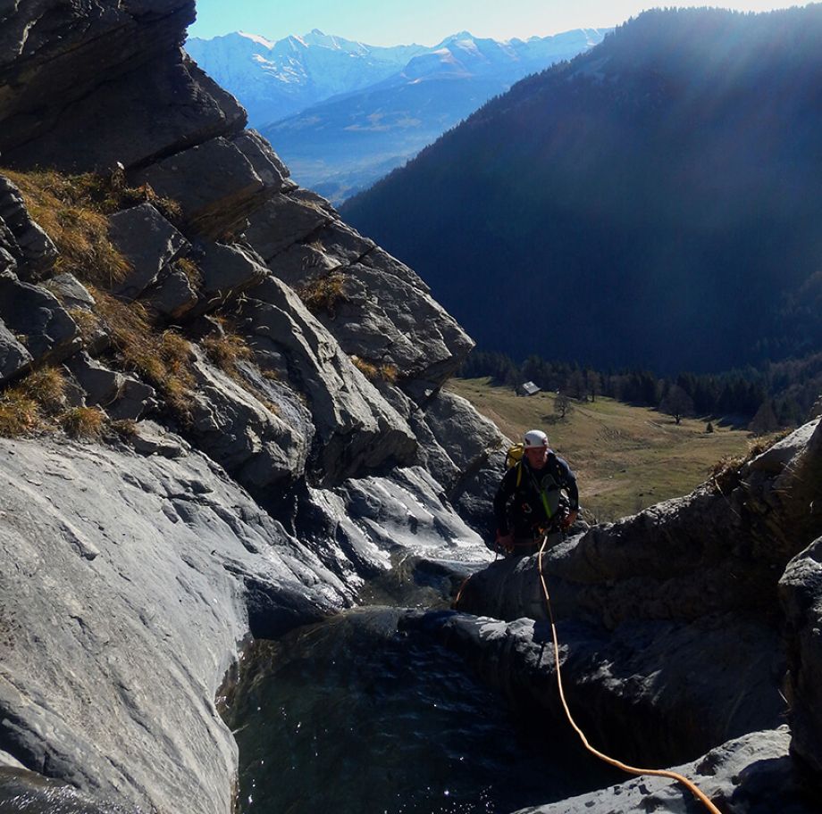 Canyon de la pointe percée, Sallanches en Haute-Savoie.