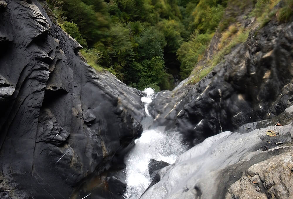 Canyon de Crève-cœur situé sur la commune de Sallanches, Haute-Savoie