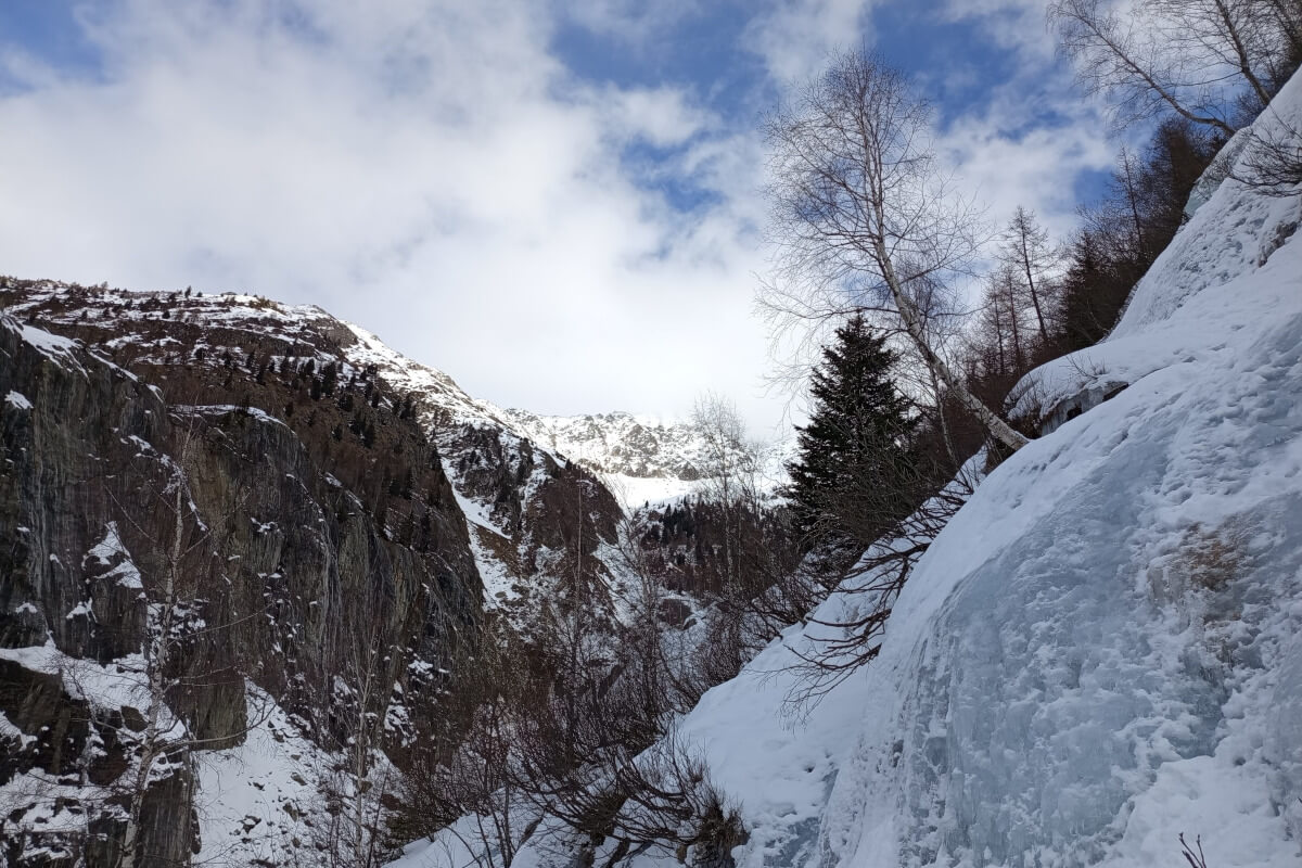 Photo crèmerie Argentière : cascade de glace 