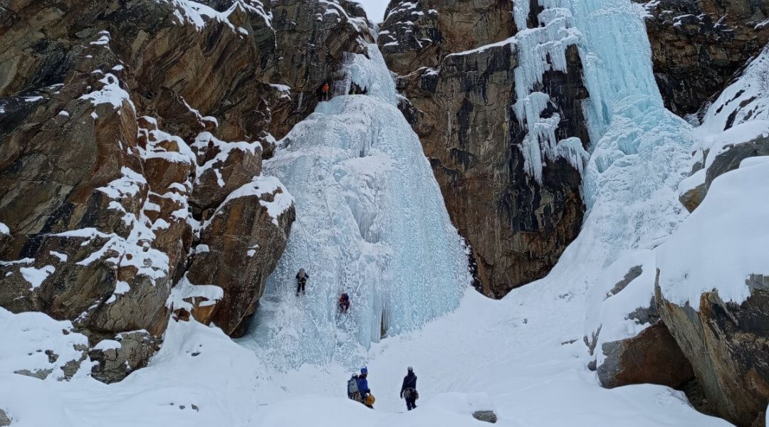 Cascade de Glace à Cogne : Patri