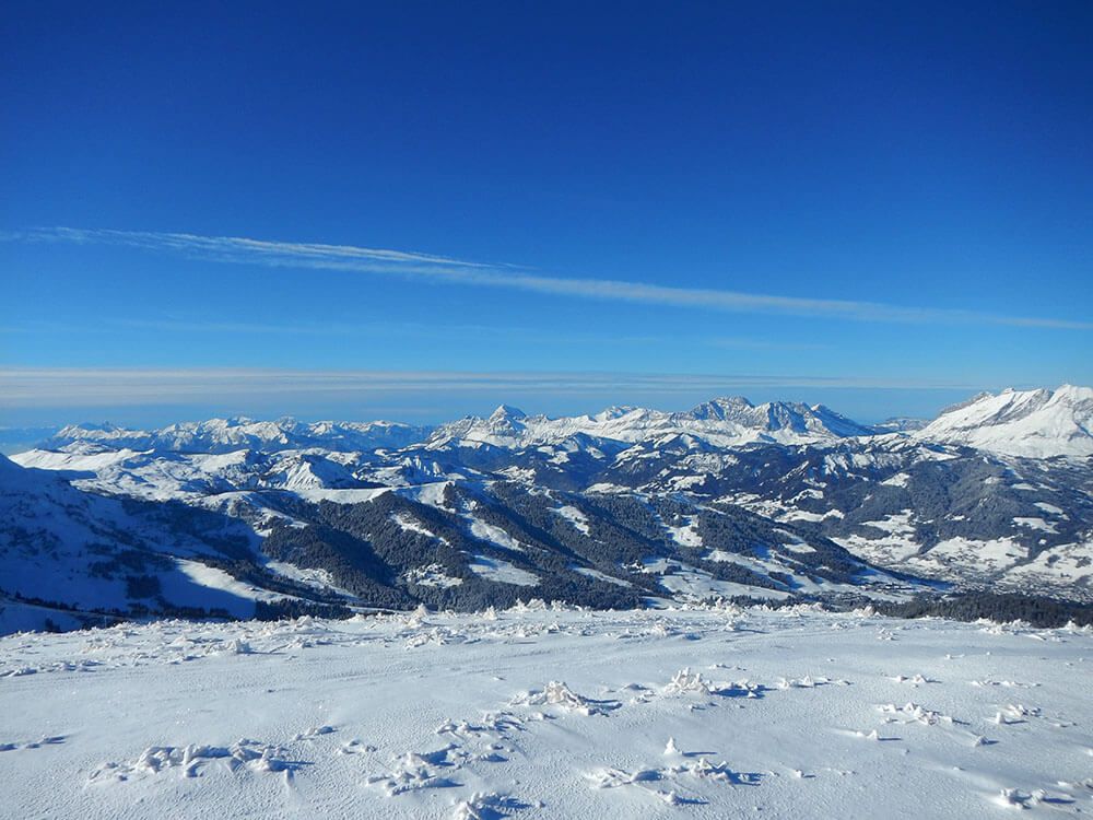 Aiguillette des Houches : vue sur le Mont-Blanc.