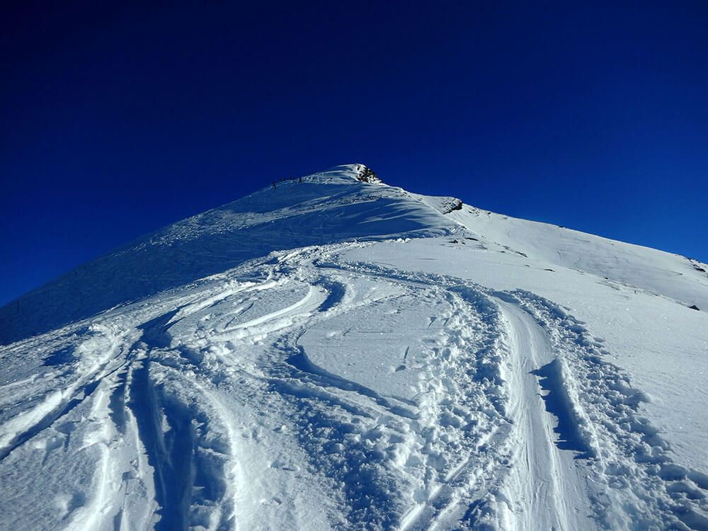 Neige Fraîche aux 4 têtes (ski de rando à Sallanches en Haute-Savoie)